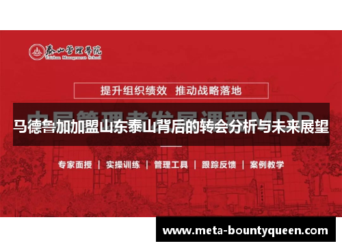 马德鲁加加盟山东泰山背后的转会分析与未来展望